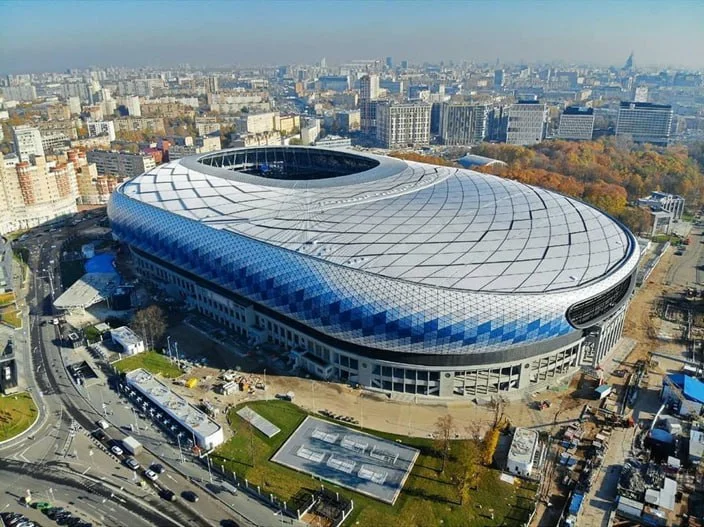 Обрамление кровли ВТБ Арены