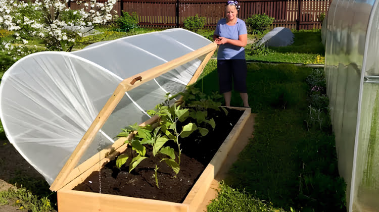 Фото деревянного парника