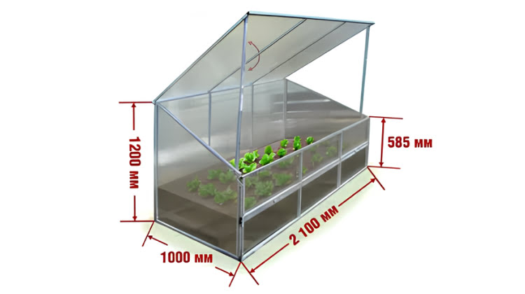 Фото односкатного парника